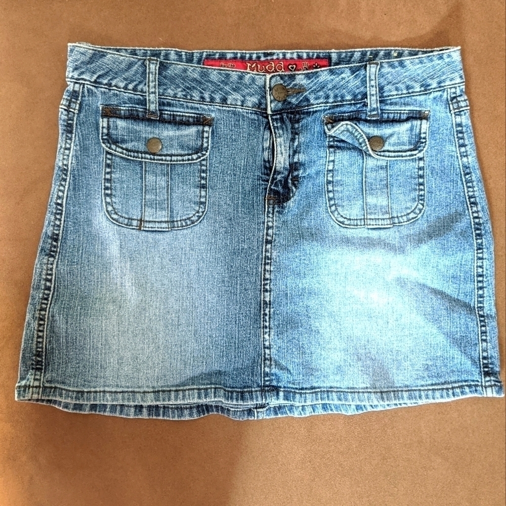 Mudd Junior's Denim Skirt with Pockets Size 7